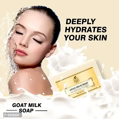 Khadi Ark Goat Milk Soap, Handmade Formula No Sulfate Chemical Paraffin 100 % Natural  Safe 125 gm-thumb5