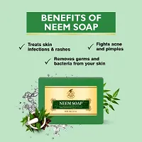 Khadi Ark Herbal Neem Bath Soap, Face and Body Soap for Soft, Clear  Acne Free Skin 125 gm-thumb1