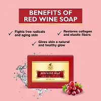 Khadi Ark Combo 100% Organic Handmade Herbal Soap with Essential Oil - Moisture-Rich Nourishment Soap, Paraben Free - Red Wine 125gm-thumb1