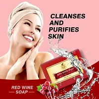 Khadi Ark Combo 100% Organic Handmade Herbal Soap with Essential Oil - Moisture-Rich Nourishment Soap, Paraben Free - Red Wine 125gm-thumb4