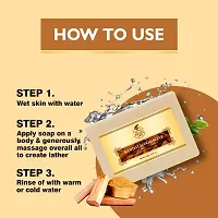 Khadi Ark Combo 100% Organic Handmade Herbal Soap with Essential Oil - Moisture-Rich Nourishment Soap, Paraben Free - Sandalwood (Pack of 2)-thumb2