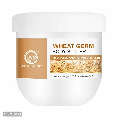 Nuerma Science Wheat germ Cold Body Butter Cream for Ultra Skin Hydration  Bouncy Soft Skin - 200 GM