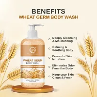 Nuerma Science Wheat Germ Body Wash W/Skin Hydration  Miniaturisation enrich with Vitamin E Oil  300 ML-thumb1