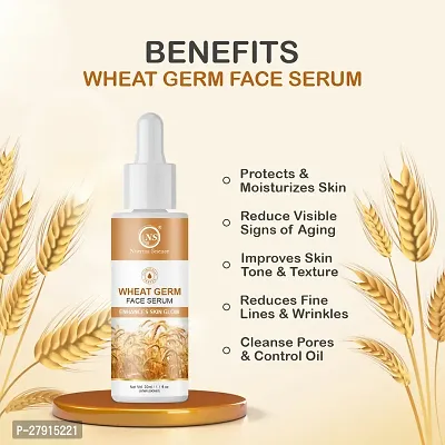 Nuerma Science Wheat Germ Face Serum for Skin Hydration  Skin Lighten  30 ML-thumb3