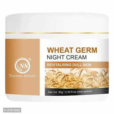 Nuerma Science Wheatgerm Night Cream Enrich with Aloe Vera, Vitamin E Oil, Argan Oil  Other  50 GM