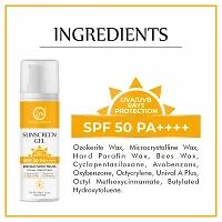 Nuerma Science SPF 50 PA++++ Sunscreen Gel for UVA/UVB Rays Protection | Water Resistant, Matte Finish, Broad Spectrum Sunscreen for Face  Body | Suitable for Women  Men of All Skin Types - 30 GM-thumb1