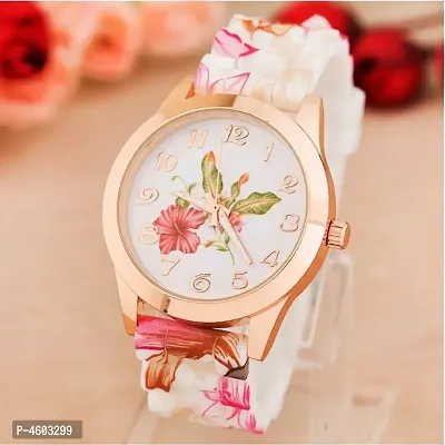 Silicone Strap Watch For Women-thumb0