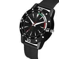 New Exclusive collection  Fashionable Stylish Look  Black Leather Strap Round Dail Men Watch Watch - For Men Analog Watch - For Men-thumb1