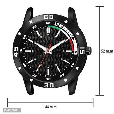 New Exclusive collection  Fashionable Stylish Look  Black Leather Strap Round Dail Men Watch Watch - For Men Analog Watch - For Men-thumb3