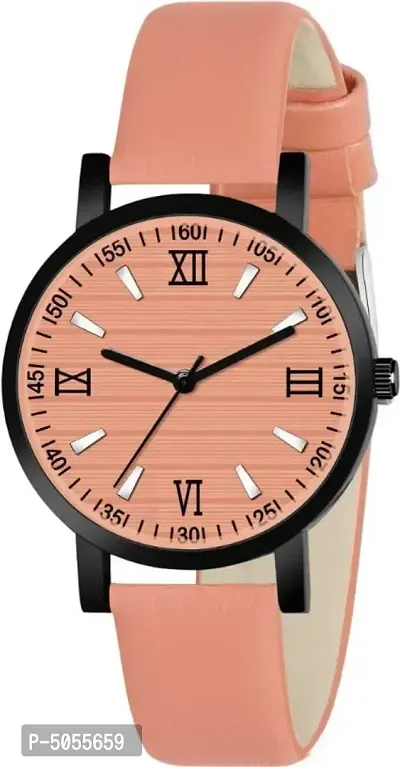 Trendy Synthetic Leather Analog Watch for Women