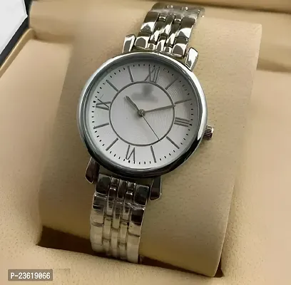 Luxury New Modal silver Dial steel chain Belt Special Edition Stylish Girls watch for women gift Analog Watch For Women Analog Watch - For Girls