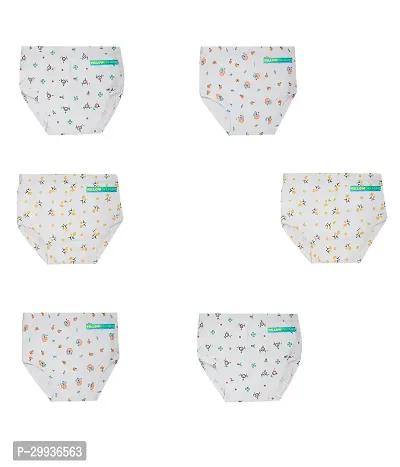 Girls 100 % Cotton printed panties pack of 6-thumb0