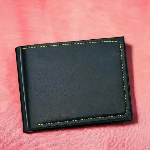 Classy Artificial Leather Solid Wallets For Men