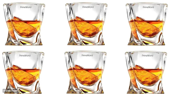 wist European Crystal Whiskey Glasses Set Of 6 Pcs  Bar Glass For Drinking Bourbon Whisky Scotch Cocktails Cognac  Old Fashioned Cocktail Tumblers 283.4 Ml