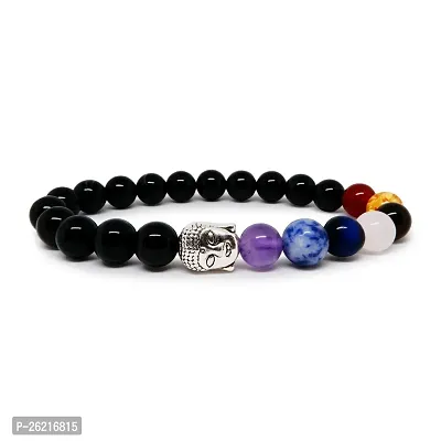 Stylish Health Knowledge And Overall Well Being Buddha Meditation Bracelet With 7 Chakra