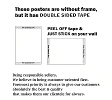 Set of 16 Self Adhesive Posters Hindi Quote Posters | 300 GSM Thick Posters-thumb1