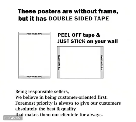 Set of 16 Self Adhesive Posters Hindi Quote Posters | 300 GSM Thick Posters-thumb2