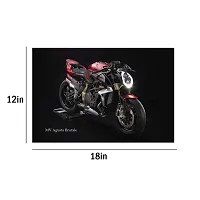 Bike Series Wall Poster Set of 4, Size 12 Inch x 18 Inch Size Unframed Adhesive Sticker or Glue Dots Included-thumb2