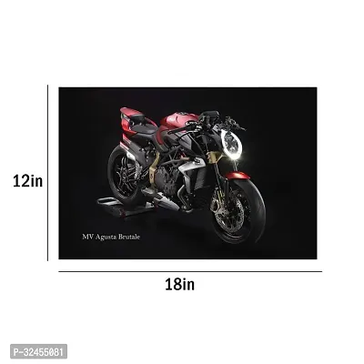 Bike Series Wall Poster Set of 4, Size 12 Inch x 18 Inch Size Unframed Adhesive Sticker or Glue Dots Included-thumb3