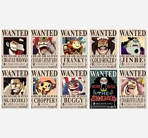 One Piece Wanted Set of 20 One Piece Bounty Posters for Wall A4 Size 300 Gsm Thick | 8.3x12 Inches-thumb4