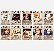 One Piece Wanted Set of 20 One Piece Bounty Posters for Wall A4 Size 300 Gsm Thick | 8.3x12 Inches-thumb2