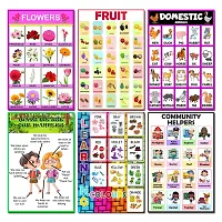 Early Learning Educational 10 Charts Posters Homeschooling, Kindergarten and Nursery Students (12 Inches X 18 Inches)-thumb2