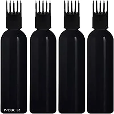 Hair Root Comb Applicator Bottle for Applying Hair Oil 100ml Pack of 4