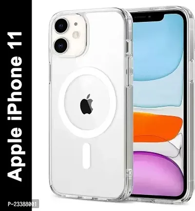 Thermoplastic Polyurethane Back Case Cover for iPhone 11 | Compatible for iPhone 11 Back Case Cover | Scratch-Resistant Back Case Cover | Clear-thumb0
