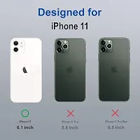 Thermoplastic Polyurethane Back Case Cover for iPhone 11 | Compatible for iPhone 11 Back Case Cover | Scratch-Resistant Back Case Cover | Clear-thumb2