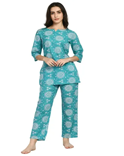 Buy online Women Printed Night Suit Set from sleepwear for Women by Clovia  for ₹969 at 58% off | 2024 Limeroad.com