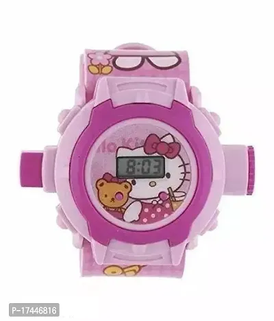 Stylish Pink Rubber Other Watches For Kids