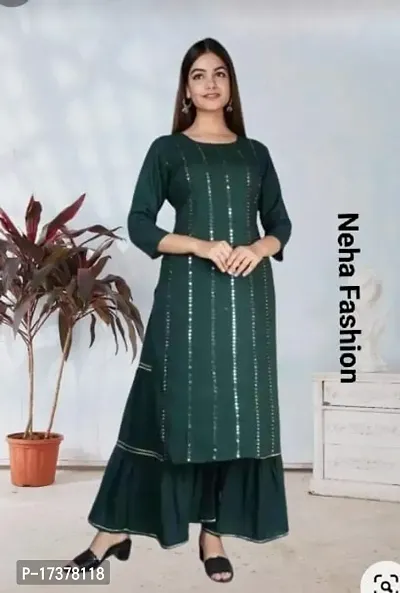 Stylish Women Cotton Kurta Bottom Set-thumb0