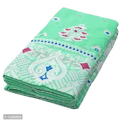 SKiran's Assamese Weaving AC Cotton Mekhela Chador Saree - Dn 7173 Mekhla Sador (Seagreen)-thumb5