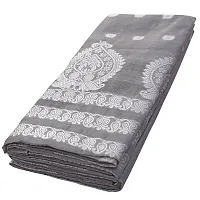 SKiran's Assamese Weaving AC Cotton Mekhela Chador Saree - Dn 8102 Mekhla Sador (Grey)-thumb4