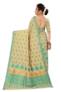 S Kiran's Women's Plain Weave Art Silk Saree With Blouse Piece (MP1142Sgreen_Sea Green)-thumb2