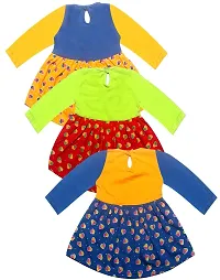 KidzzCart Baby Girl's Cotton Frock Dress_Multicolor_Pack of 3-thumb1