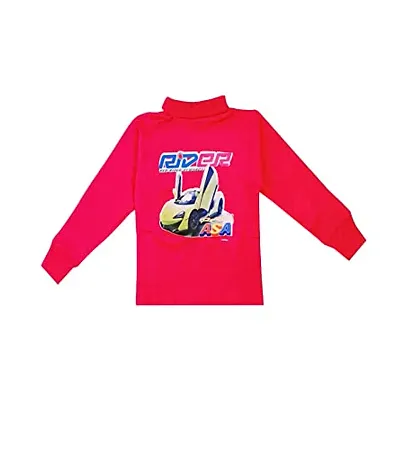 KidzzCart Boys & Girls Cotton High Neck Winter T-Shirt Full Sleeves Pack of 2