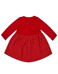 KidzzCart Baby Girl's Pure Cotton Frock Dress Full Sleeves-thumb1