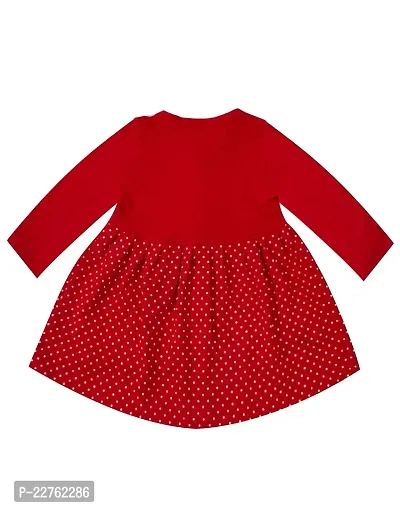 KidzzCart Baby Girl's Pure Cotton Frock Dress Full Sleeves-thumb2