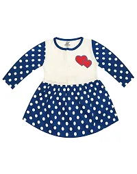 KidzzCart Baby Girl's Pure Cotton Frock Dress Full Sleeves Pack of 3-thumb3