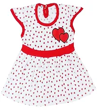 KidzzCart Baby Girl's Pure Cotton Frock Dress Sleeveless Pack of 3 (6-12 Months, Multicolor)-thumb2