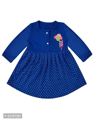 KidzzCart Baby Girl's Pure Cotton Frock Dress Full Sleeves