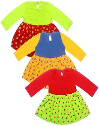 KidzzCart Baby Girl's Cotton Frock Dress_Multicolor_Pack of 3-thumb1