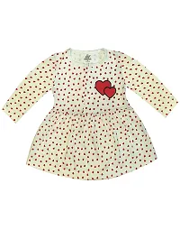 KidzzCart Baby Girl's Pure Cotton Frock Dress Full Sleeves Pack of 3-thumb4