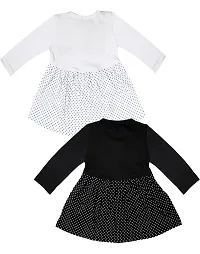 KidzzCart Baby Girl's Pure Cotton Frock Dress Full Sleeves Pack of 2-thumb1