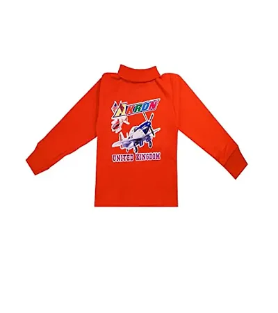 KidzzCart Boys & Girls Cotton High Neck Winter T-Shirt Full Sleeves Pack of 2