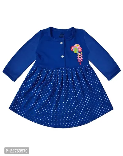 KidzzCart Baby Girl's Pure Cotton Frock Dress Full Sleeves Pack of 3-thumb4