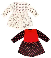 KidzzCart Baby Girl's Pure Cotton Frock Dress Full Sleeves Pack of 2-thumb1