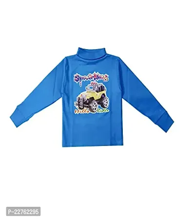 KidzzCart Boys  Girls Cotton High Neck Winter T-Shirt Full Sleeves Pack of 2