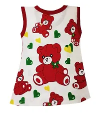 Fabulous Multicoloured Cotton Printed A-Line Dress For Girls-thumb1